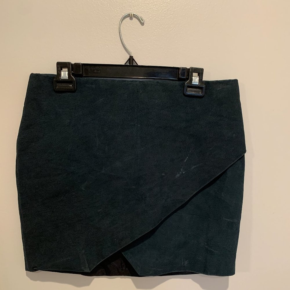 Navy Asymmetrical Skirt